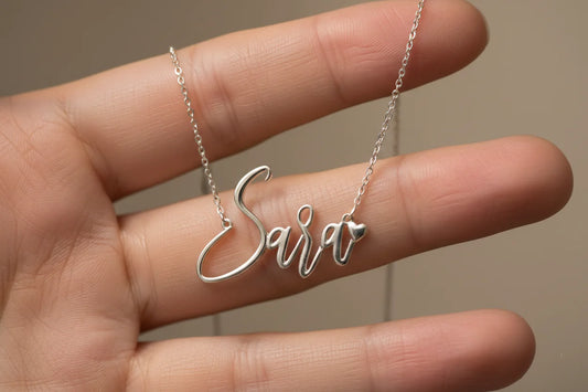 Customized Silver Name Necklace for Women
