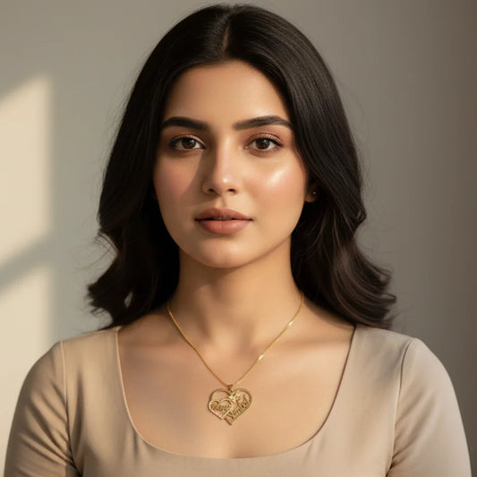 Personalized Customized Heart Name Necklace