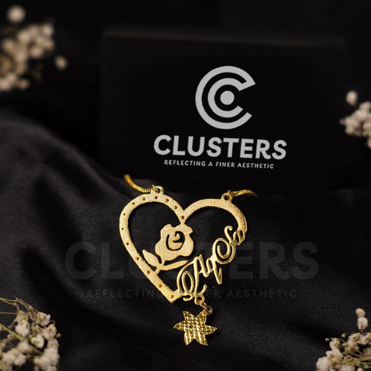 Customize Name Necklace With Free Ring