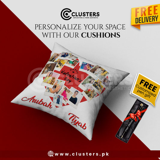 customize cushion with free pen