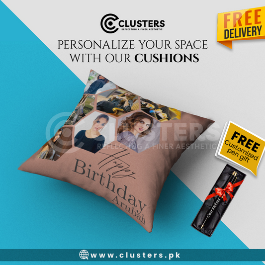 customize cushion with free pen