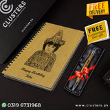 Customize Wooden Diary With Free Pen