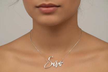 Customized Silver Name Necklace for Women