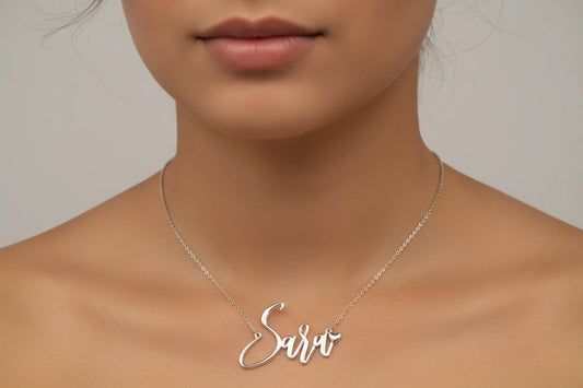Customized Silver Name Necklace for Women