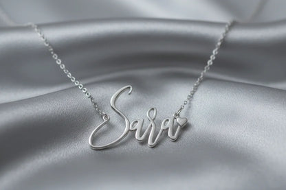 Customized Silver Name Necklace for Women