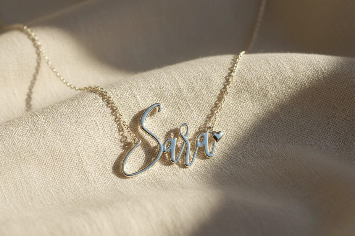 Customized Silver Name Necklace for Women