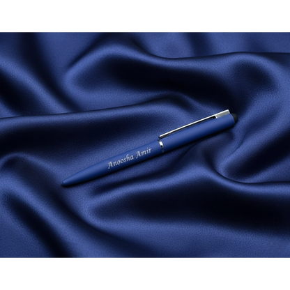 Personalized Navy Blue Stylus Pen – Custom Engraved 2-in-1 Minimalist Pen – Customized Pen