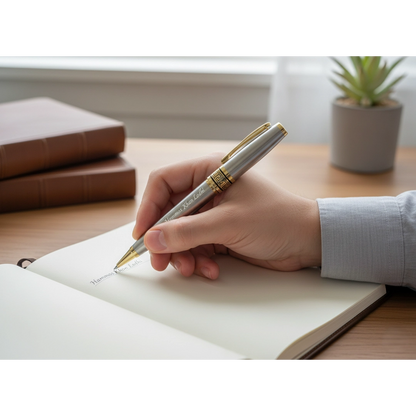 Luxury Obsidian Black & Gold Personalized Pen – Custom Engraved Designer Series – Customized Pen