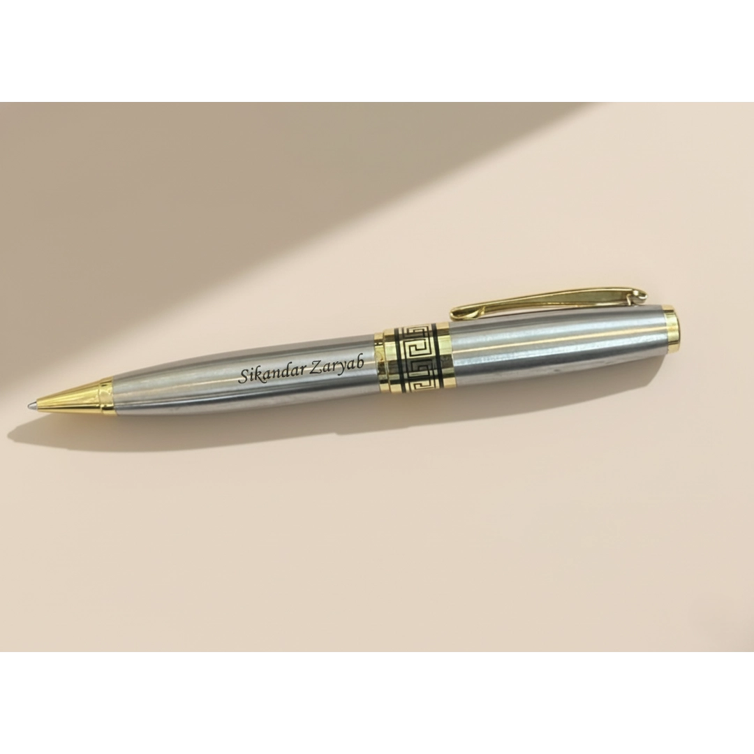 Luxury Obsidian Black & Gold Personalized Pen – Custom Engraved Designer Series – Customized Pen