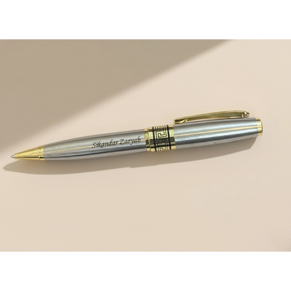 Luxury Obsidian Black & Gold Personalized Pen – Custom Engraved Designer Series – Customized Pen