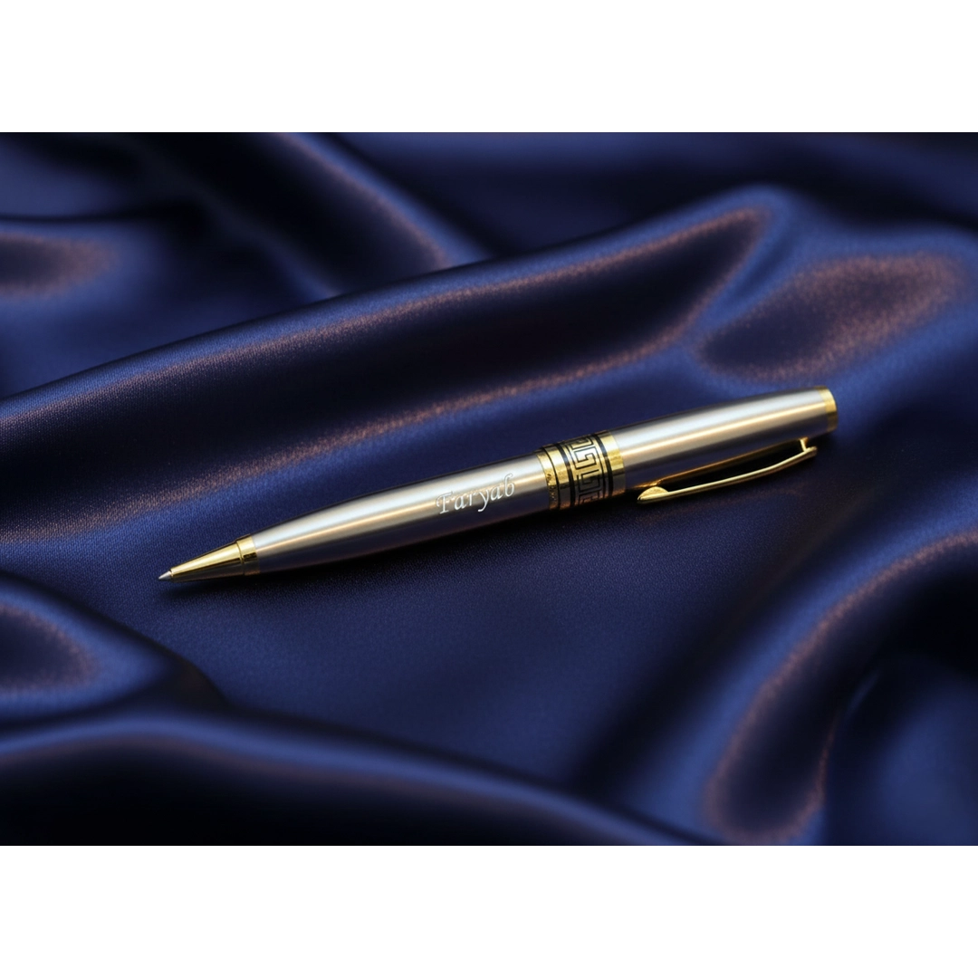 Luxury Obsidian Black & Gold Personalized Pen – Custom Engraved Designer Series – Customized Pen