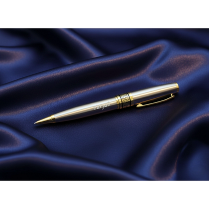 Luxury Obsidian Black & Gold Personalized Pen – Custom Engraved Designer Series – Customized Pen
