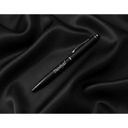 Personalized Matte Black Stylus Pen – Custom Engraved 2-in-1 Executive Tool – Customized Pen