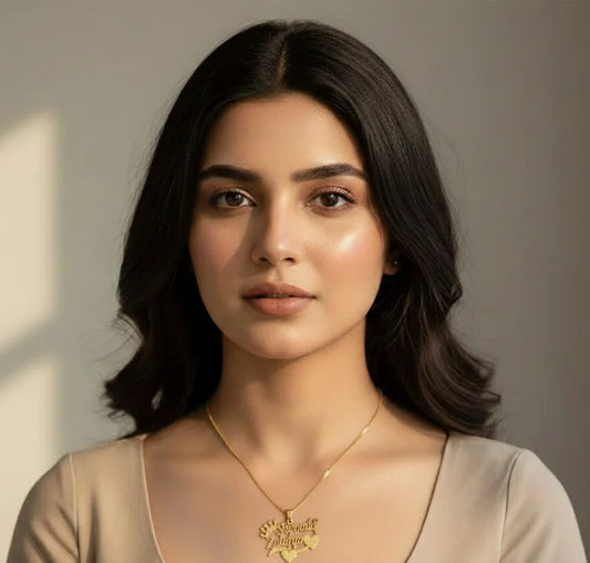 Customize Name Necklace With Free Ring