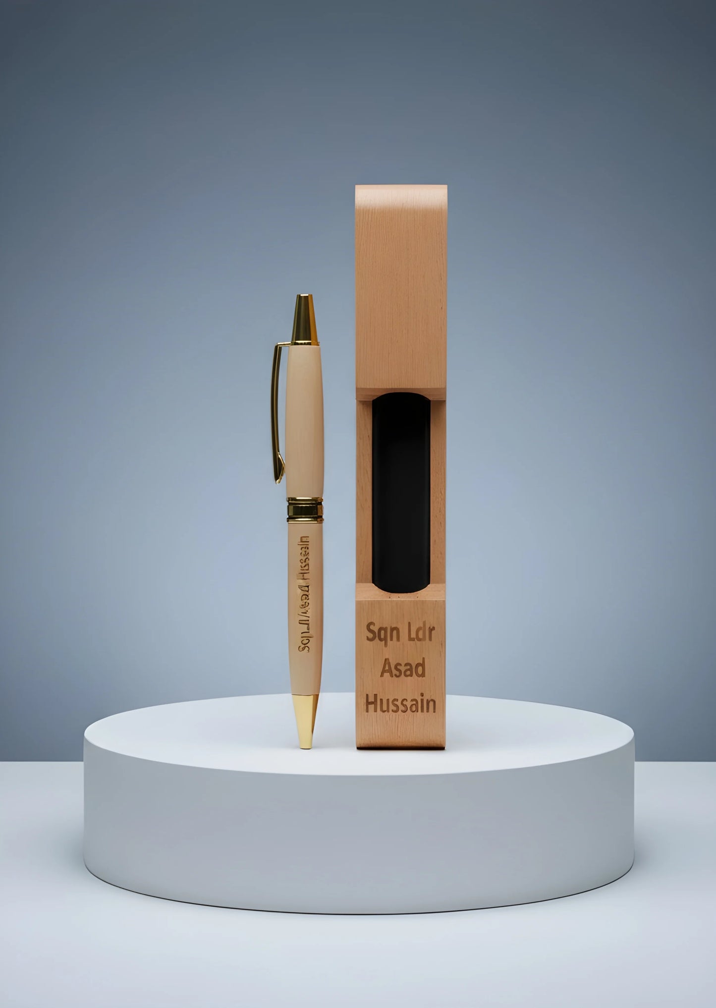 Customize Wooden Pen With Holder