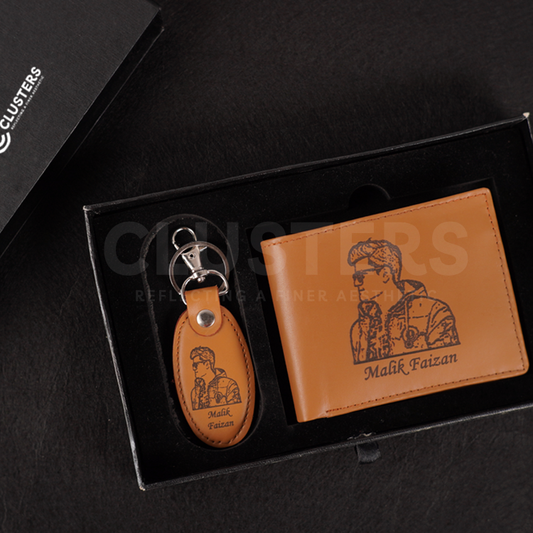 Customize Picture Engraved Wallet & Keychain